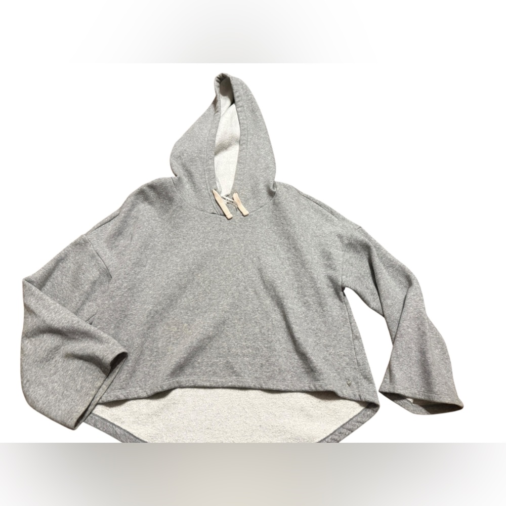 Fabletics Light Gray Women's Hoodie Hi Low Hem Sz M